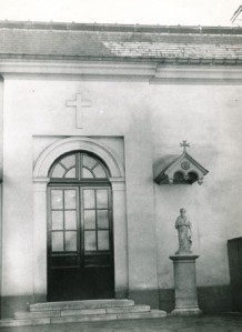 Former chapel entrance, Villa Chateaubriand, Paris.